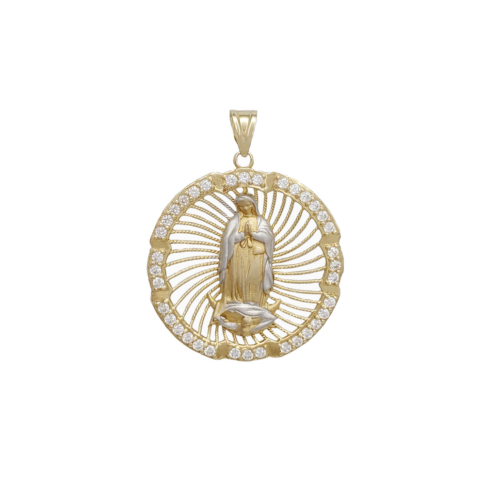 Round Shaped Guadalupe Pendant (14K)