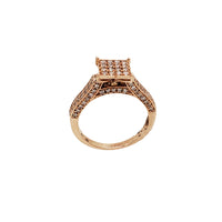 Diamond Square Engagement Ring (14K)