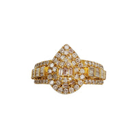 Diamond Tear Drop Baguette Ring (14K)