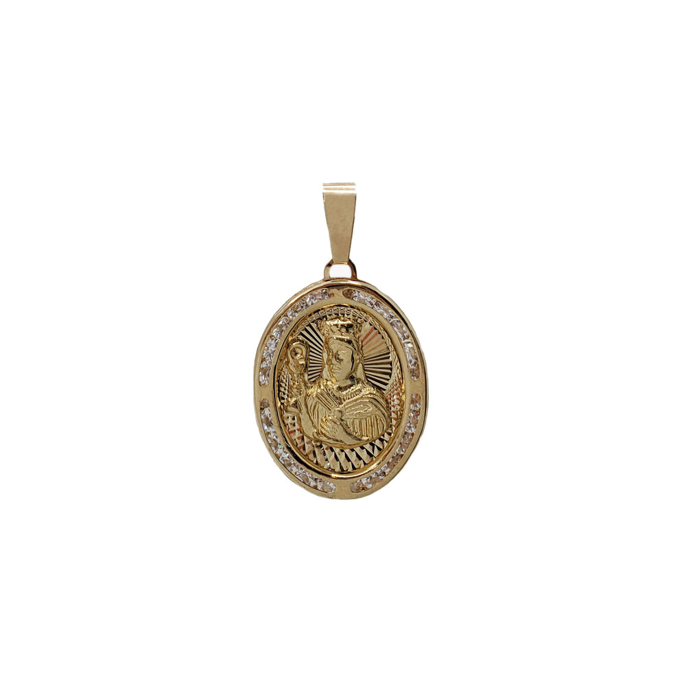 Oval Saint Barbara Pendant (14K)