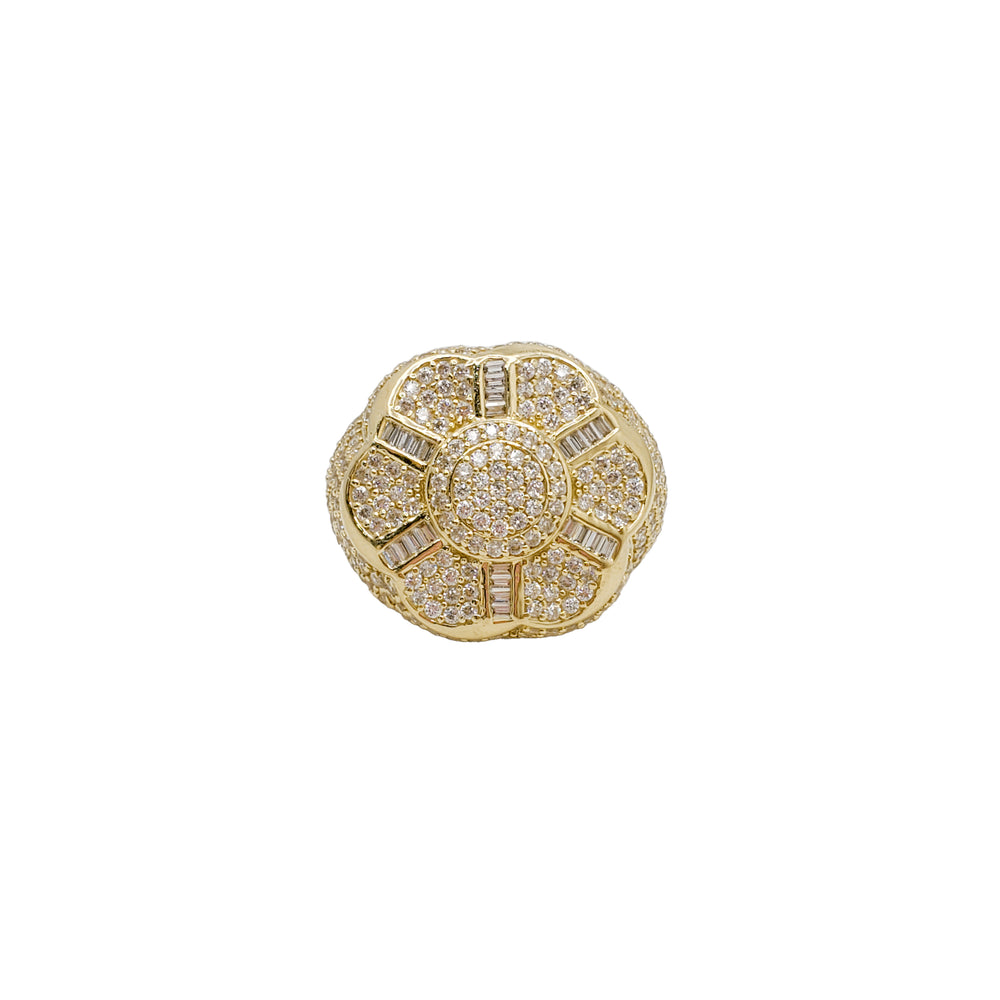 Iced-Out CZ Men Ring (14K)