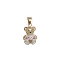 Heart Teddy Bear Pendant (14K)