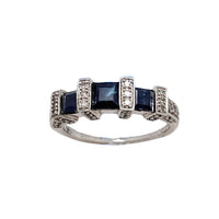 Diamond and Sapphire Ring (14K)