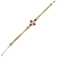 Zirconia Bismark Virgin Mary Bracelet (14K)