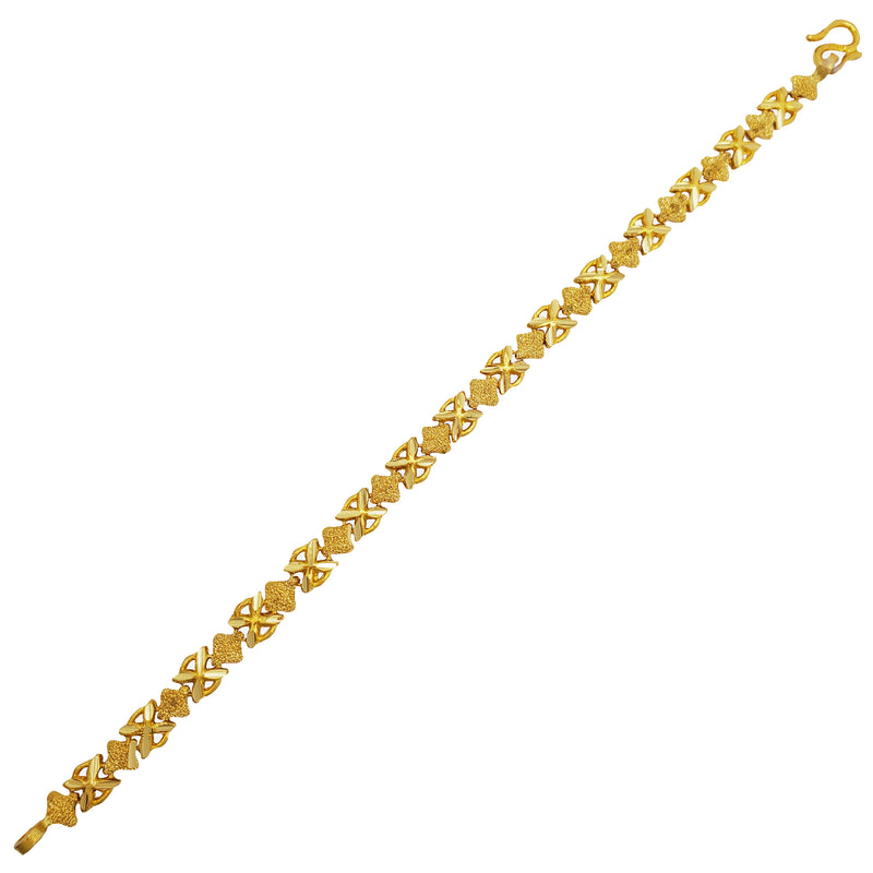 Diamond-Cut Fancy Bracelet (24K)
