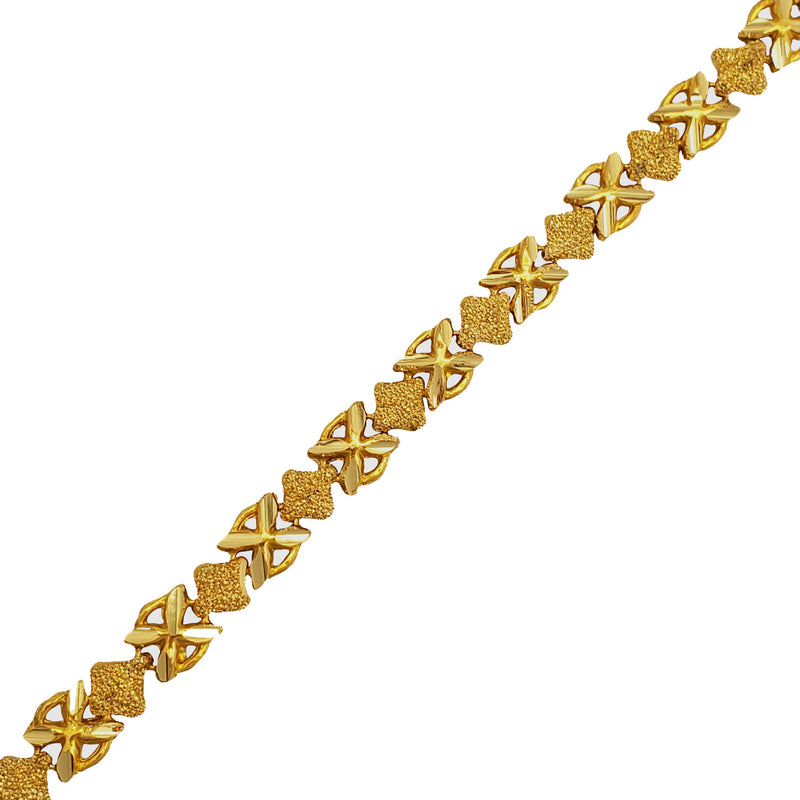 Diamond-Cut Fancy Bracelet (24K)