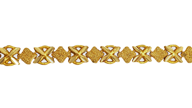 Diamond-Cut Fancy Bracelet (24K)