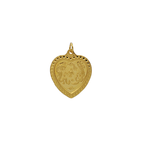 Dragon Heart Pendant (24K)