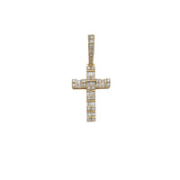 Diamond Baguette Cut Cross Pendant (14K)