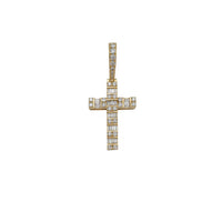 Diamond Baguette Cut Cross Pendant (14K)