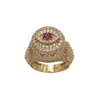 Zirconia Evil Eye Ring (14K)