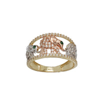Zirconia Tree Elephants Ring (14K)
