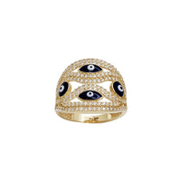 Zirconia Evil Eye Ring (14K)