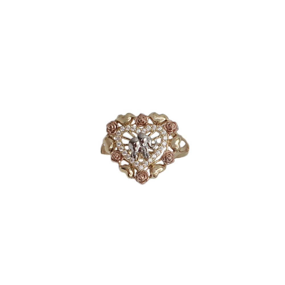 Elephant Heart Rings (14K)
