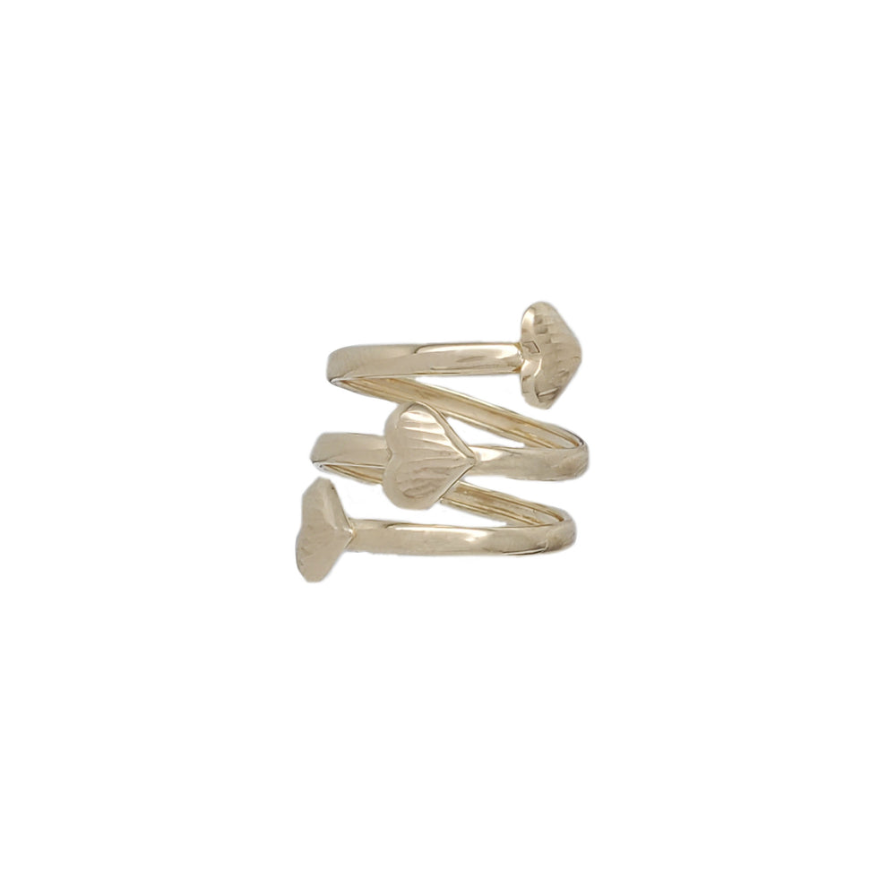 Triple Hearts Ring (14K)