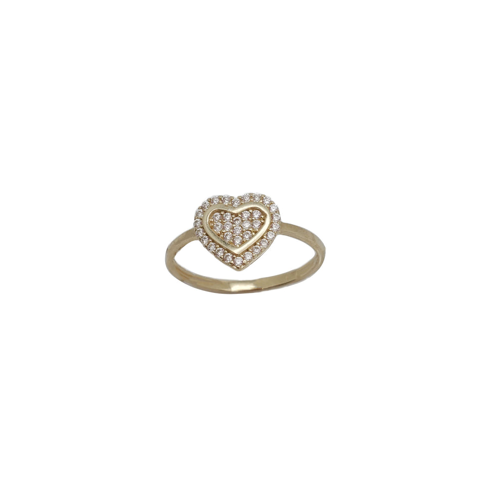 Zirconia Heart Ring (14K)