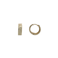 Diamond-Cut Huggies Earrings (14K)
