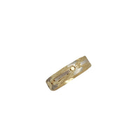 Two-Tone Diamond Cut Ring (14K)