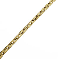 Hollow Square Puffy Cable Bracelet (14K).