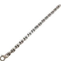 Figure-8 Matte & Polished Curb Link Bracelet (14K).