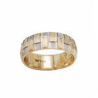 Two-Tone Diamond Cut Ring (14K)