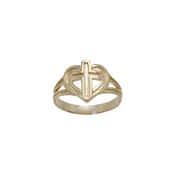 Heart With Cross Ring (14K)