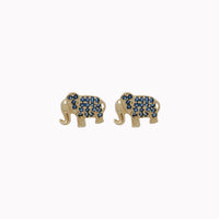 Elephant Stud Earrings (14K)