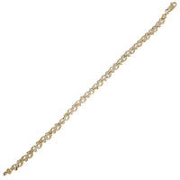 Diamond-Cut Heart Fancy Bracelet (14K).