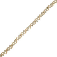 Diamond-Cut Heart Fancy Bracelet (14K).