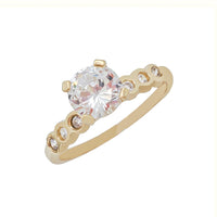 Zirconia Engagement Ring (14K)