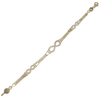 Zirconia Infinity Fancy Bracelet (14K)