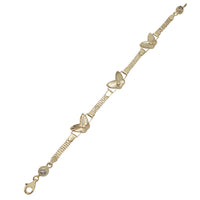 Zirconia Butterfly Fancy Bracelet (14K)