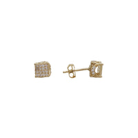 Square Zirconia earring (14K)
