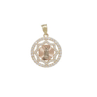 Round CZ Guadalupe Pendant (14K)