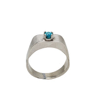 Round Turquoise Ring (Silver)