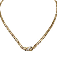 Byzantine Fancy "X" Necklace (14K)