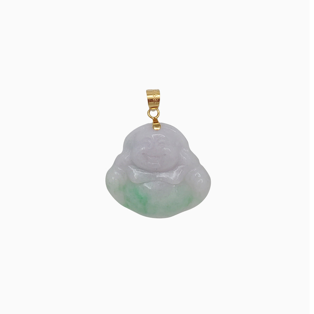 Jade Buddha Pendant (14K)