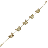 Diamond-Cut Butterfly Cable Links Bracelet (14K).