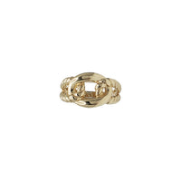 Textured Puff Cuban Ring (14K)