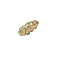 Yellow Gold Twisted Dome Ring (14K)