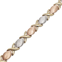 Tricolor XO Fancy Bracelet (14K).