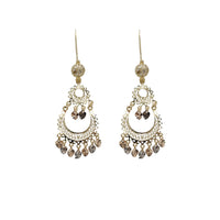 Tricolor Chandelier Dangling Earrings (14K)