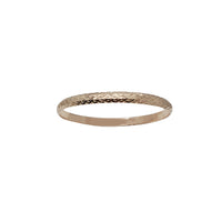 Diamond Cut Bangle Bracelet (14K).
