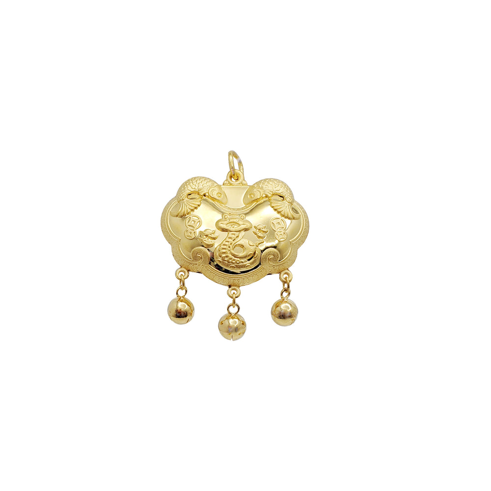 Lucky Lock Pendant (24K)