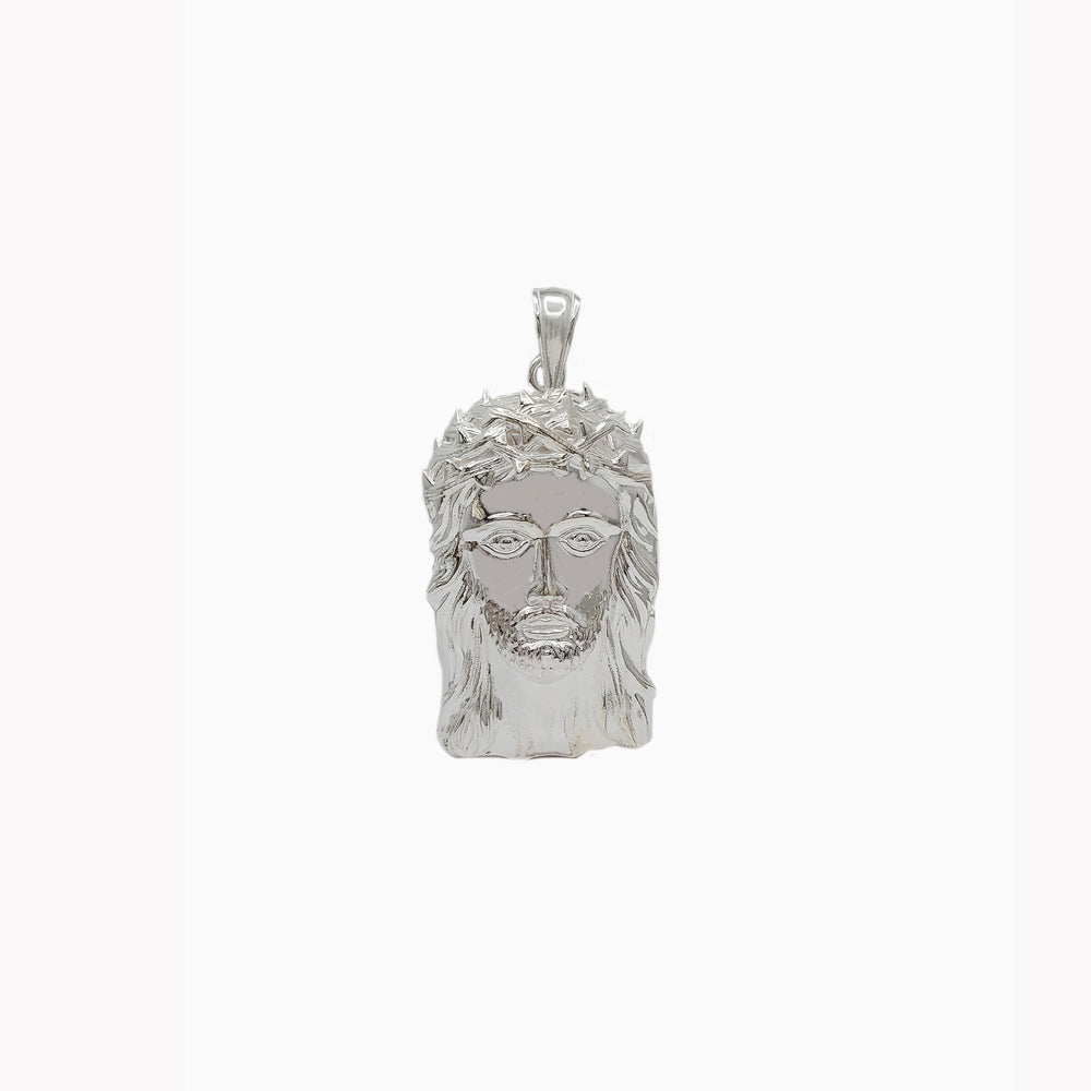 Jesus Head Pendant (Silver)