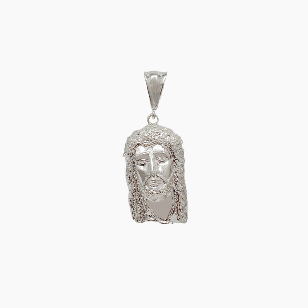 Jesus Head Pendant (Silver)