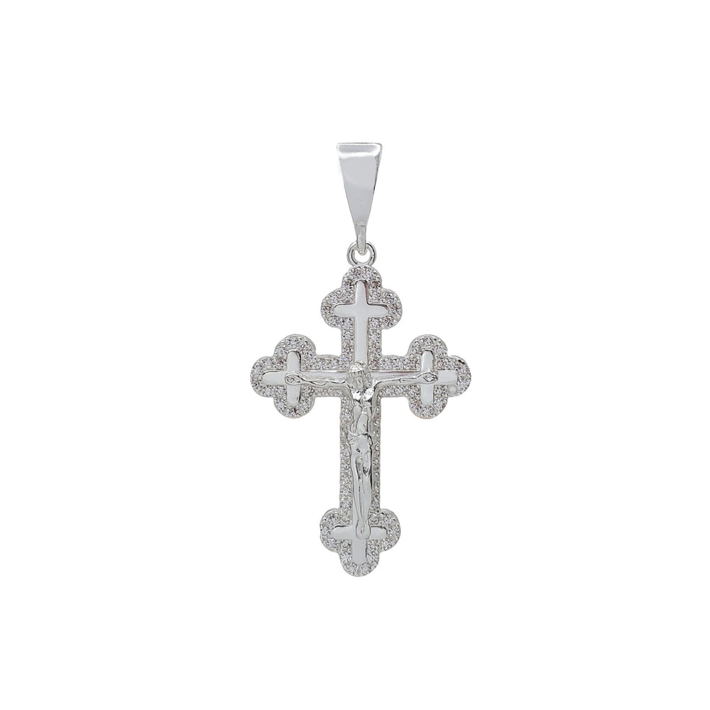Zirconia Cross Pendant (14K)