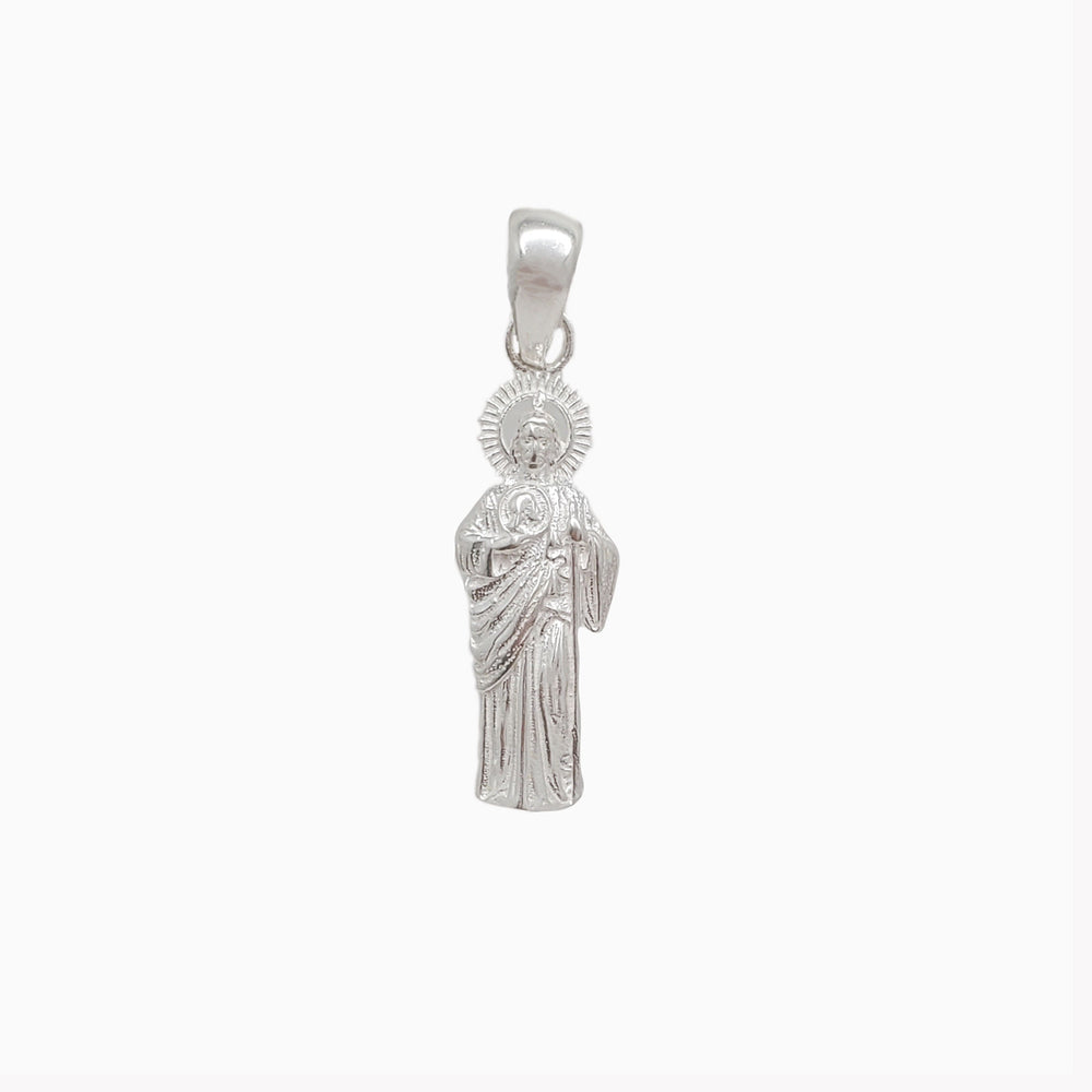 Zirconia Saint Jude Pendant (Silver)