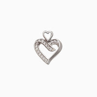 Zirconia Heart Pendant (Silver)