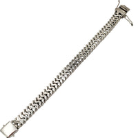 Double Franco Link Bracelet (Silver)
